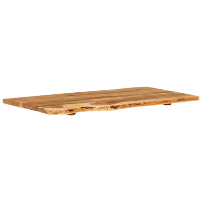 vidaXL Bathroom Vanity Top Solid Acacia Wood 100x52x2.5 cm