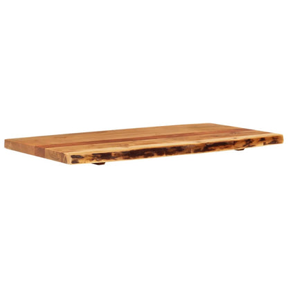 vidaXL Bathroom Vanity Top Solid Acacia Wood 100x52x3.8 cm
