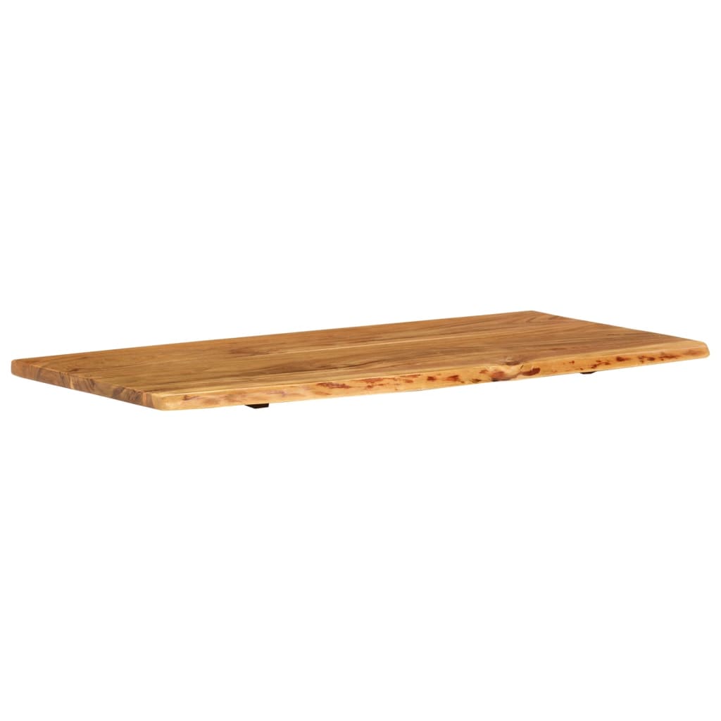 vidaXL Bathroom Vanity Top Solid Acacia Wood 114x52x2.5 cm