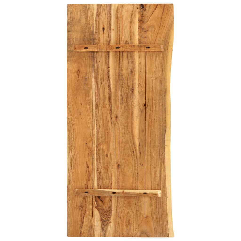 vidaXL Bathroom Vanity Top Solid Acacia Wood 114x52x2.5 cm