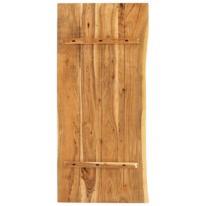vidaXL Bathroom Vanity Top Solid Acacia Wood 114x52x2.5 cm