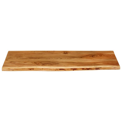 vidaXL Bathroom Vanity Top Solid Acacia Wood 114x52x2.5 cm