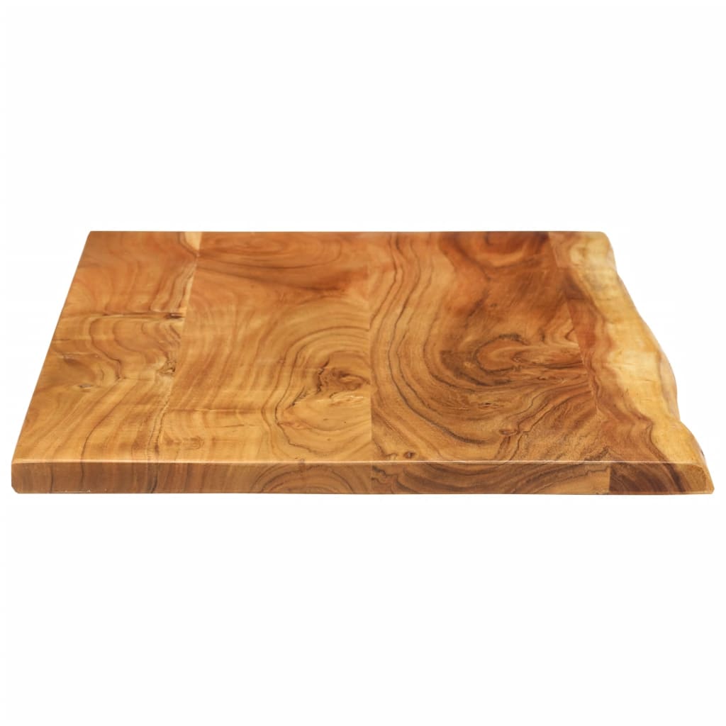 vidaXL Bathroom Vanity Top Solid Acacia Wood 114x52x2.5 cm