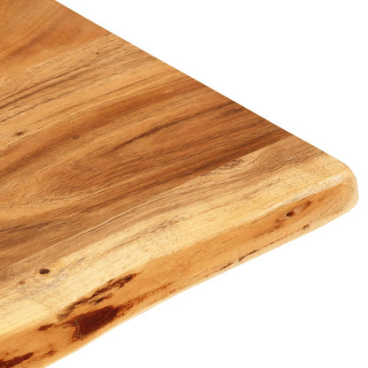 vidaXL Bathroom Vanity Top Solid Acacia Wood 114x52x2.5 cm
