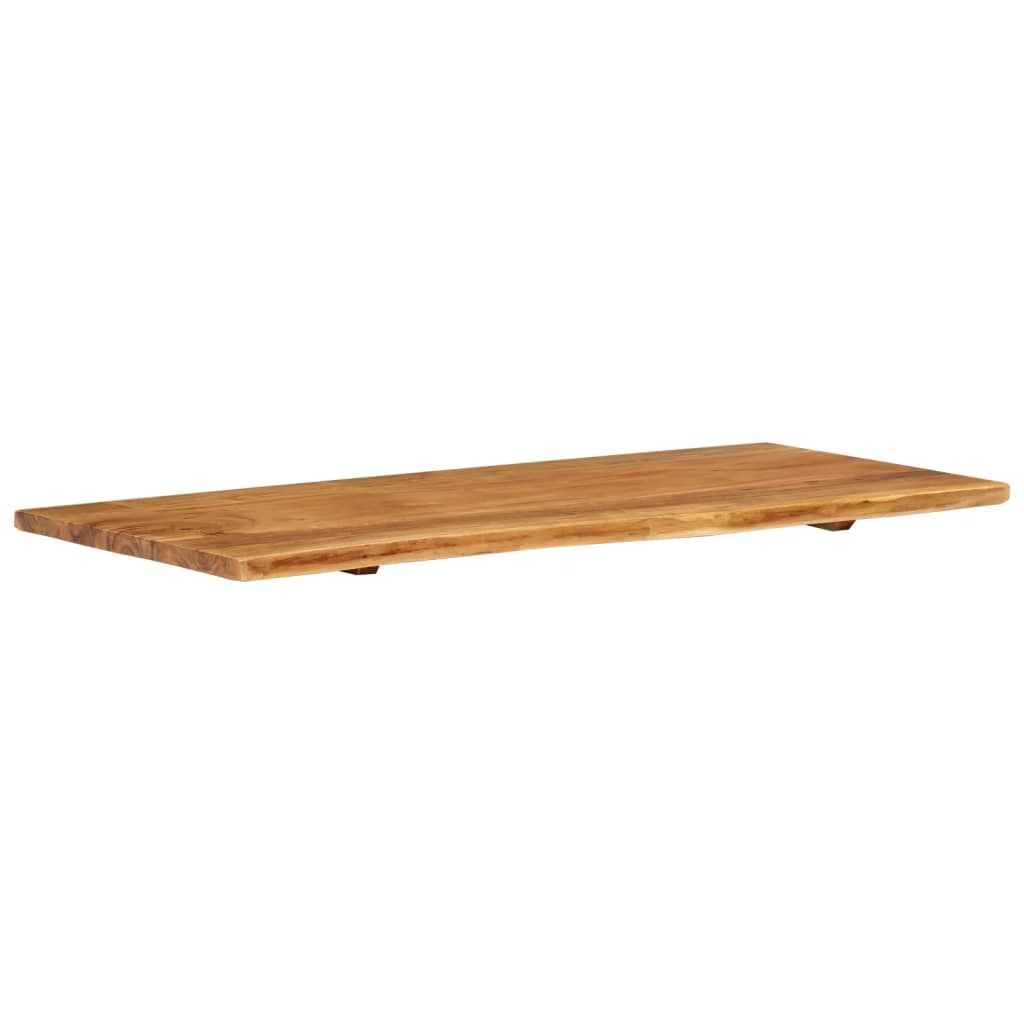 vidaXL Bathroom Vanity Top Solid Acacia Wood 114x52x2.5 cm