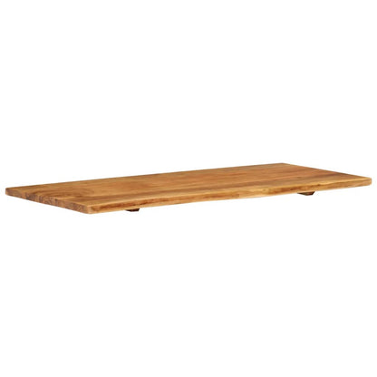 vidaXL Bathroom Vanity Top Solid Acacia Wood 114x52x2.5 cm