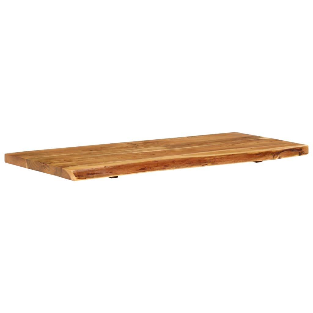 vidaXL Bathroom Vanity Top Solid Acacia Wood 114x52x3.8 cm