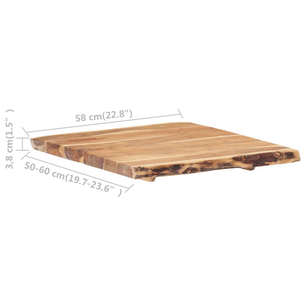 vidaXL Table Top | Natural wood | Solid acacia wood | Medium | Durable