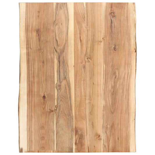 vidaXL Table Top | Natural wood | Solid acacia wood | 80 cm x 50-60 cm x 3.8 cm
