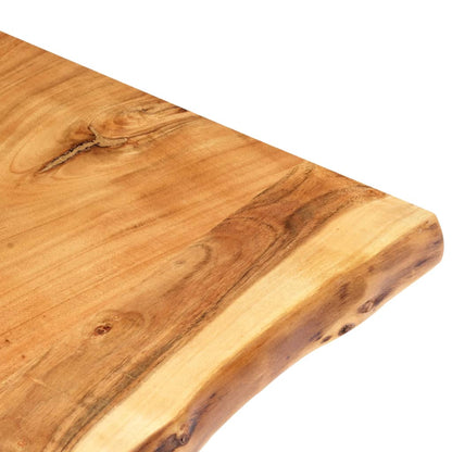 vidaXL Table Top | Natural wood | Solid acacia wood | 80 cm x 50-60 cm x 3.8 cm