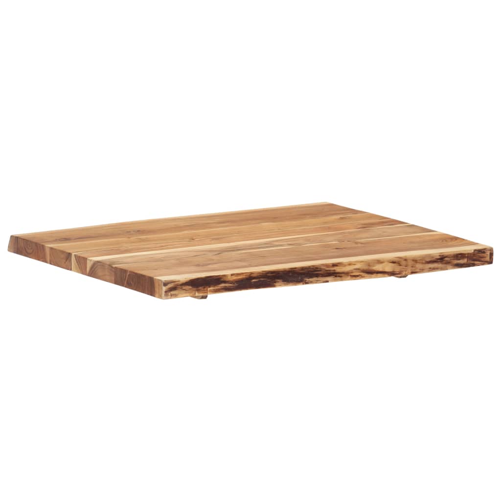 vidaXL Table Top | Natural wood | Solid acacia wood | 80 cm x 50-60 cm x 3.8 cm