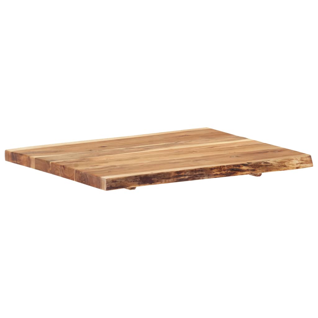 vidaXL Table Top | Natural wood | Solid acacia wood | 80 cm x 50-60 cm x 3.8 cm