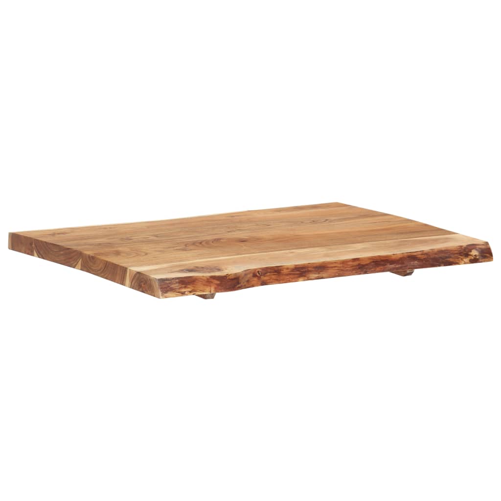 vidaXL Table Top | Natural wood | Solid acacia wood | 80 cm x 50-60 cm x 3.8 cm
