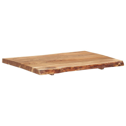 vidaXL Table Top | Natural wood | Solid acacia wood | 80 cm x 50-60 cm x 3.8 cm