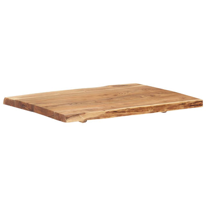 vidaXL Table Top | Natural wood | Solid acacia wood | 80 cm x 50-60 cm x 3.8 cm
