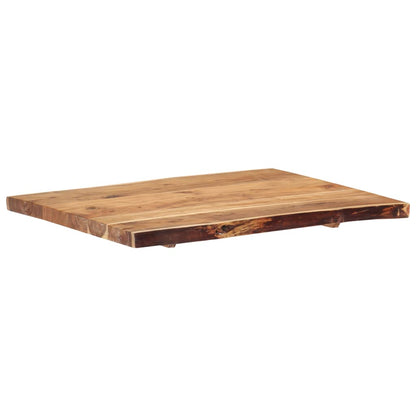 vidaXL Table Top | Natural wood | Solid acacia wood | 80 cm x 50-60 cm x 3.8 cm