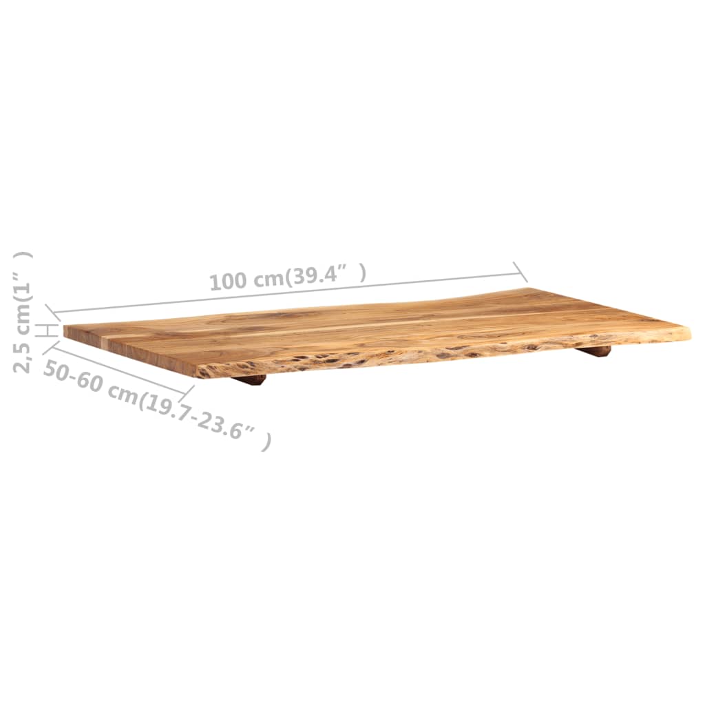 vidaXL Table Top | Natural Wood | Solid acacia wood | 100x | Durable | Table Top
