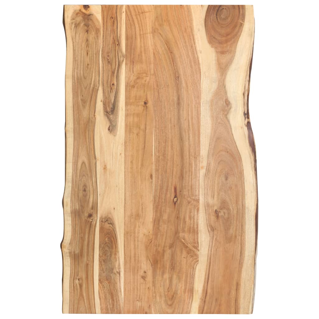 vidaXL Table Top | Natural Wood | Solid Acacia wood | 100 x 50-60 cm | Durable