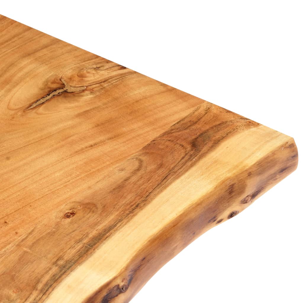 vidaXL Table Top | Natural Wood | Solid Acacia wood | 100 x 50-60 cm | Durable