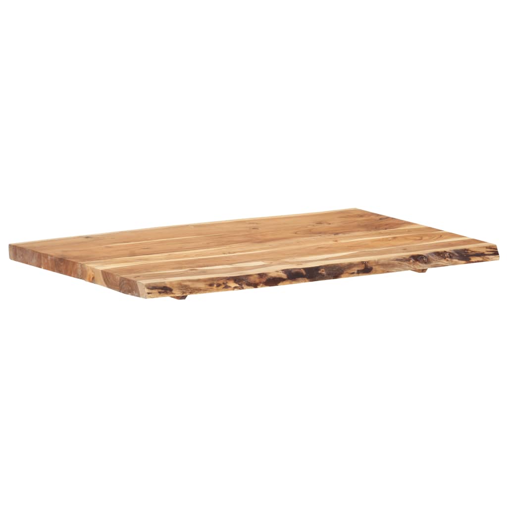 vidaXL Table Top | Natural Wood | Solid Acacia wood | 100 x 50-60 cm | Durable