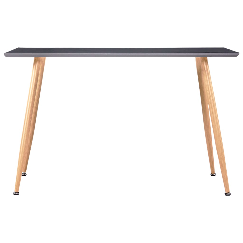 vidaXL Dining Table Grey and Oak 120x60x74 cm MDF