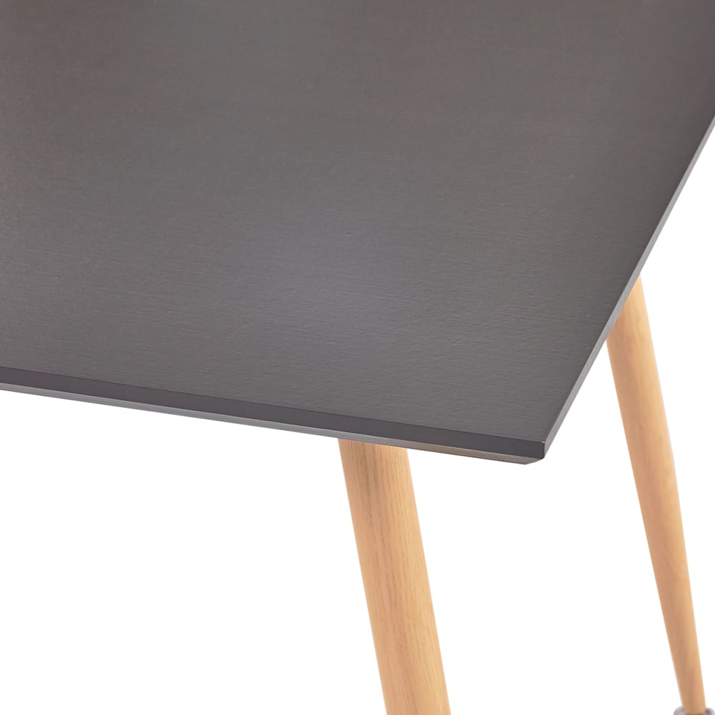 vidaXL Dining Table Grey and Oak 80.5x80.5x73 cm MDF