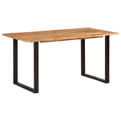 286473 vidaXL Dining Table 154x80x76 cm Solid Acacia Wood