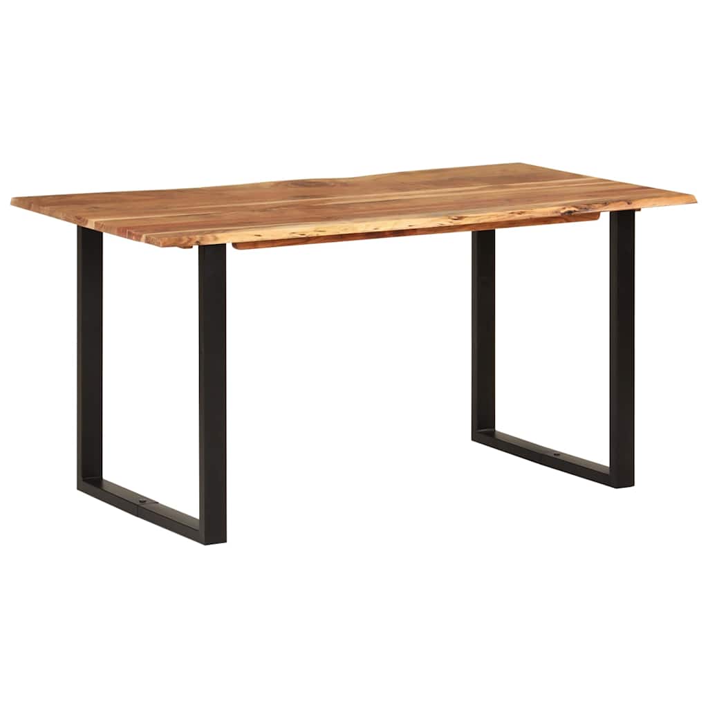 286473 vidaXL Dining Table 154x80x76 cm Solid Acacia Wood
