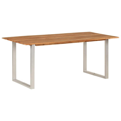 vidaXL Dining Table 180x90x76 cm Solid Acacia Wood