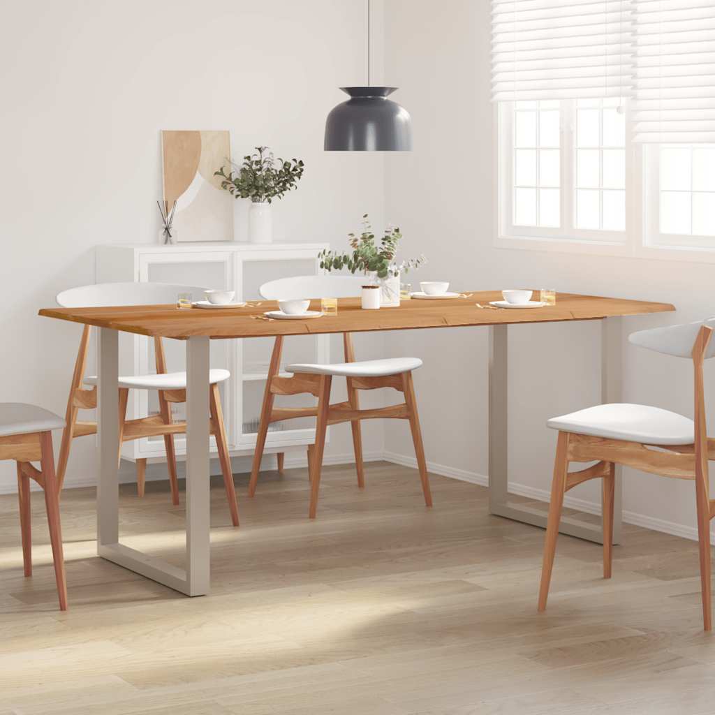 vidaXL Dining Table 180x90x76 cm Solid Acacia Wood