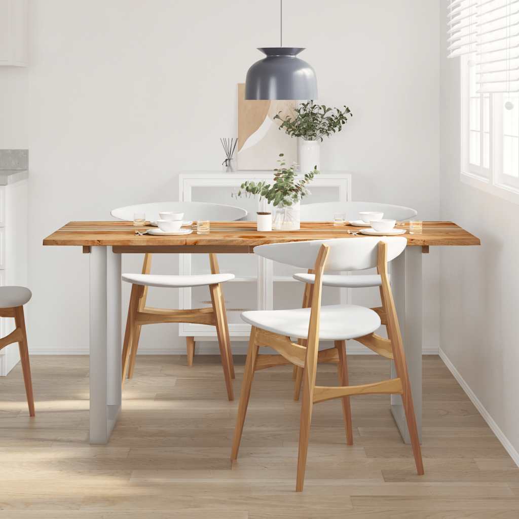 vidaXL Dining Table 154x80x76 cm Solid Acacia Wood