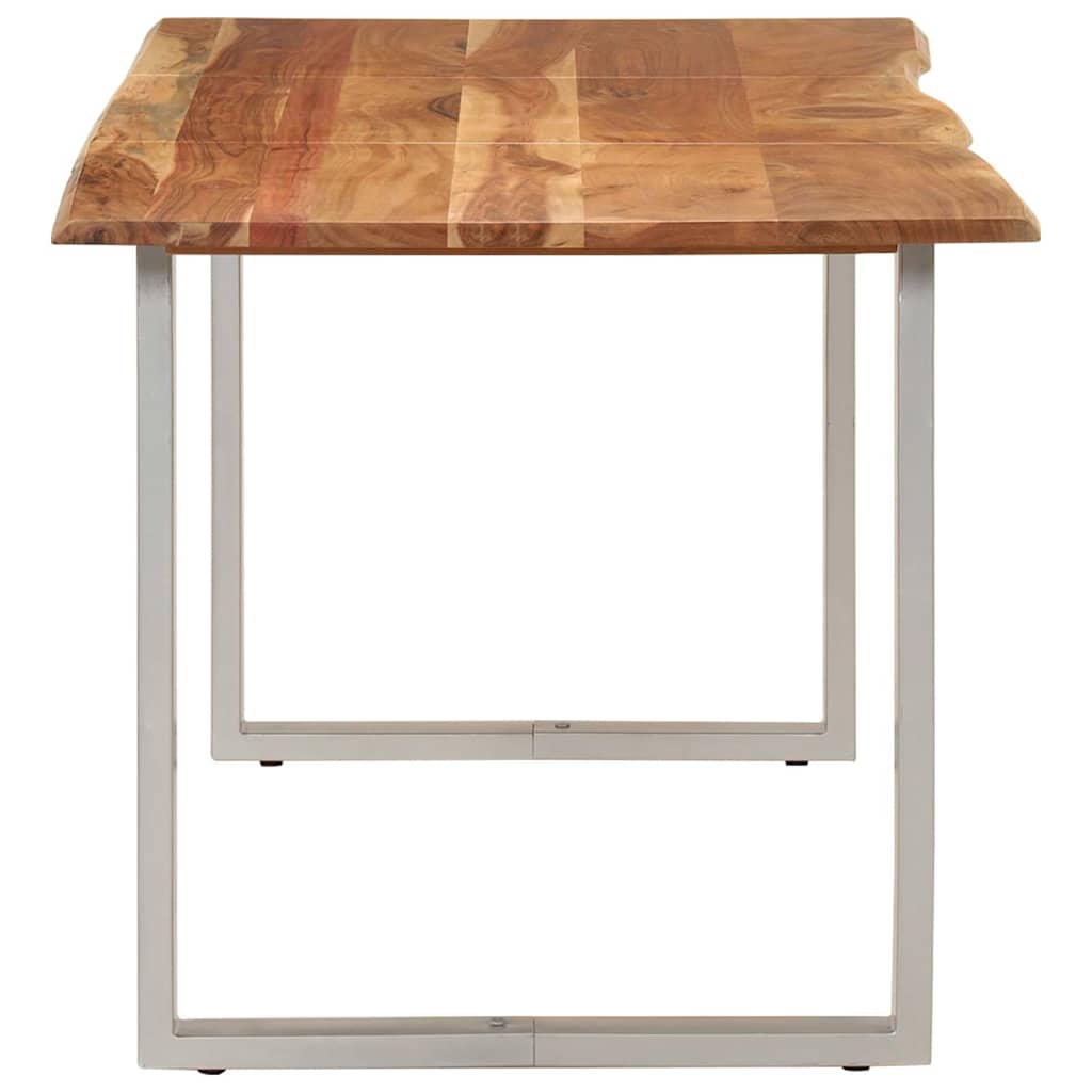 vidaXL Dining Table 154x80x76 cm Solid Acacia Wood