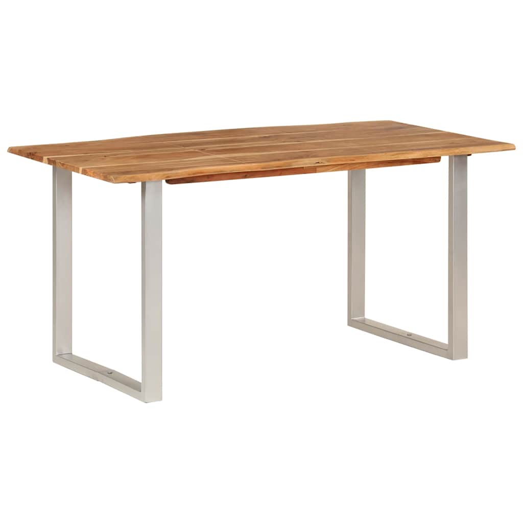 vidaXL Dining Table 154x80x76 cm Solid Acacia Wood