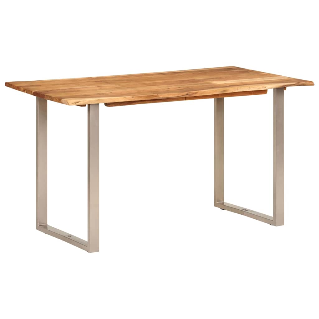 286478 vidaXL Dining Table 140x70x76 cm Solid Acacia Wood