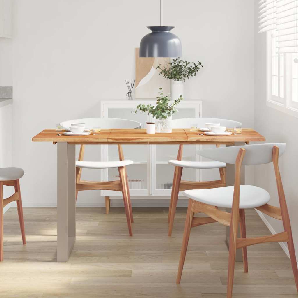 286478 vidaXL Dining Table 140x70x76 cm Solid Acacia Wood