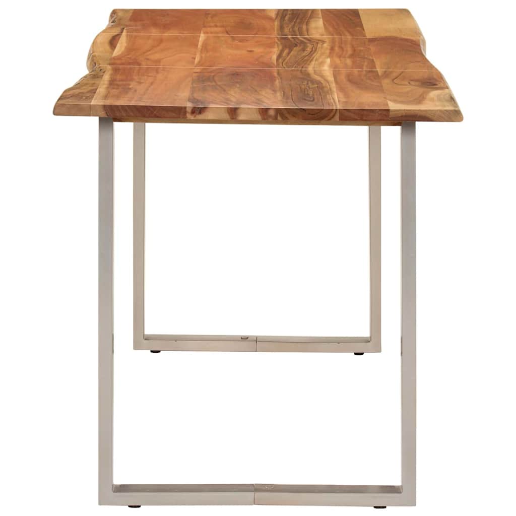 286478 vidaXL Dining Table 140x70x76 cm Solid Acacia Wood
