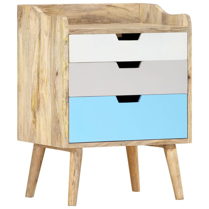 vidaXL Bedside Cabinet | Brown | Solid Mango Wood | Medium | Bedside Cabinet