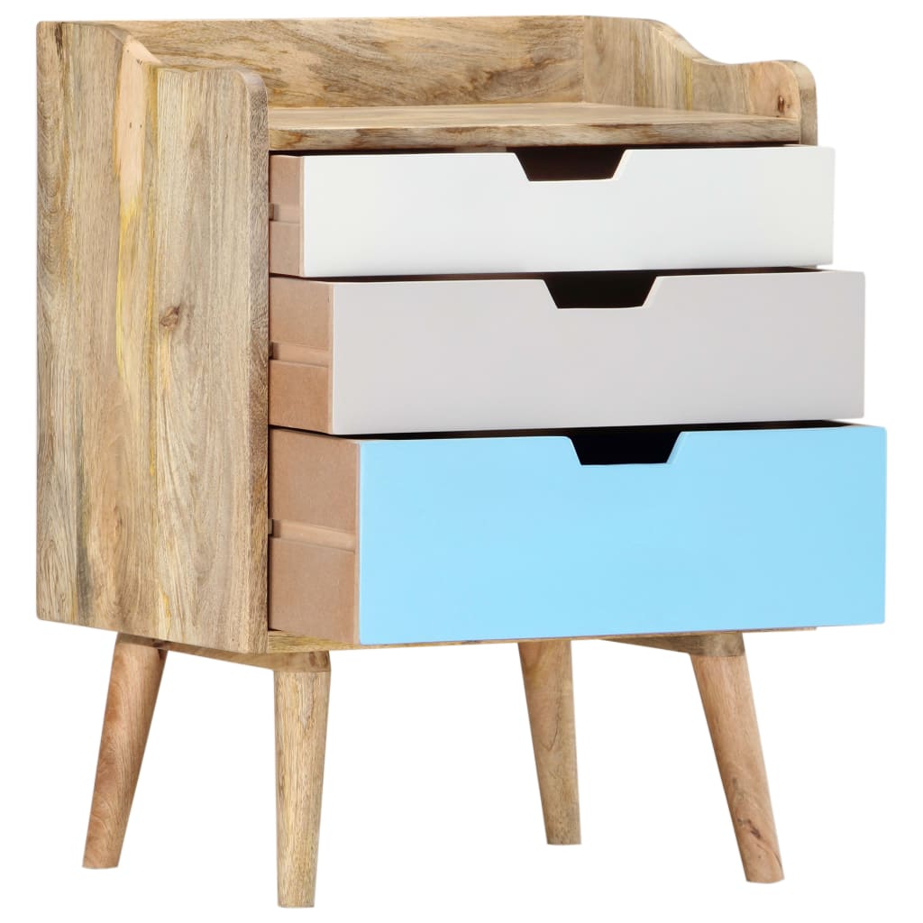 vidaXL Bedside Cabinet | Brown | Solid Mango Wood | Medium | Bedside Cabinet