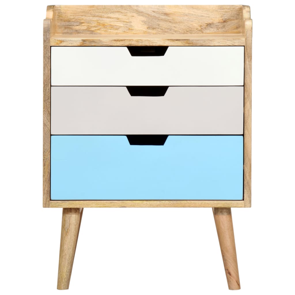 vidaXL Bedside Cabinet | Brown | Solid Mango Wood | Medium | Bedside Cabinet