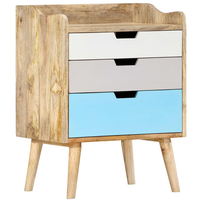 vidaXL Bedside Cabinet | Brown | Solid Mango Wood | Medium | Bedside Cabinet
