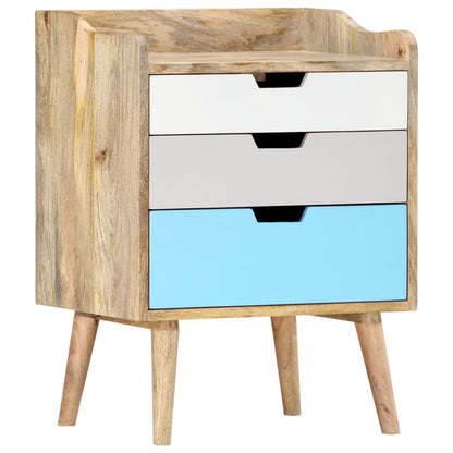 vidaXL Bedside Cabinet | Brown | Solid Mango Wood | Medium | Bedside Cabinet
