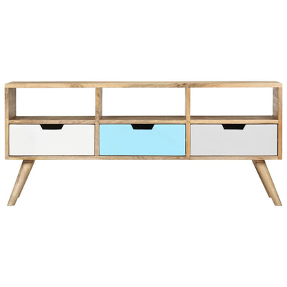 vidaXL TV Cabinet 110x35x48 cm Solid Mango Wood