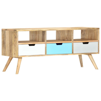 vidaXL TV Cabinet 110x35x48 cm Solid Mango Wood
