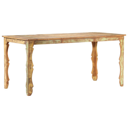 vidaXL Dining Table 160x80x76 cm Solid Reclaimed Wood