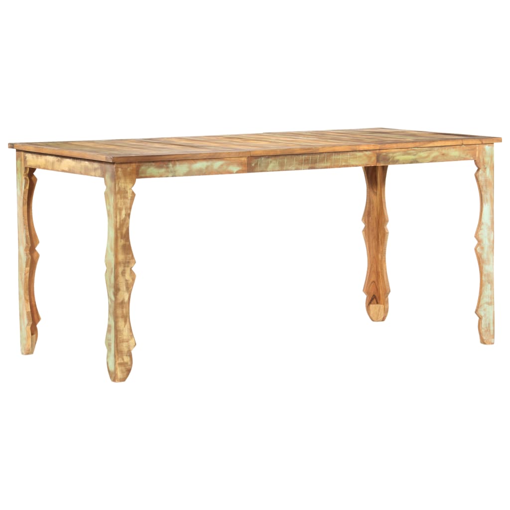vidaXL Dining Table 160x80x76 cm Solid Reclaimed Wood