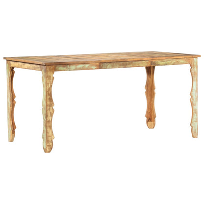 vidaXL Dining Table 160x80x76 cm Solid Reclaimed Wood