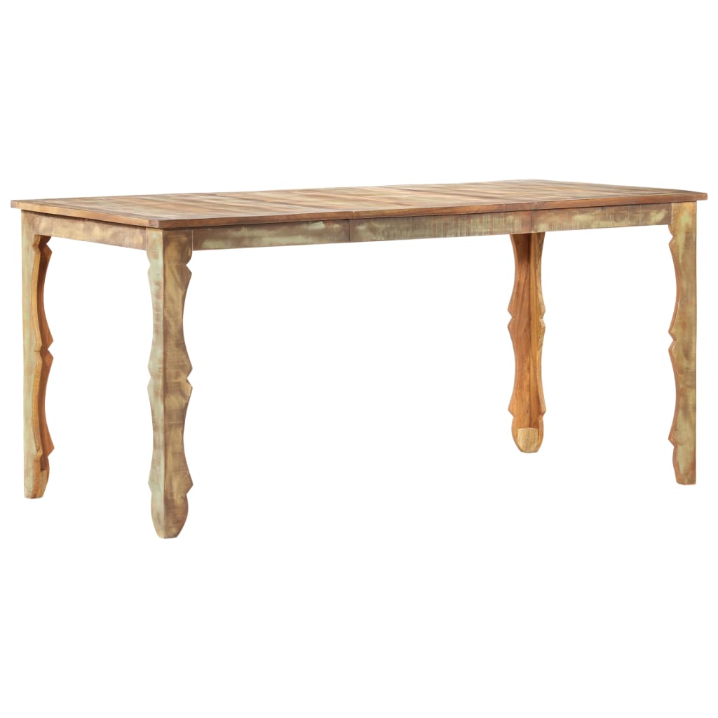 vidaXL Dining Table 160x80x76 cm Solid Reclaimed Wood
