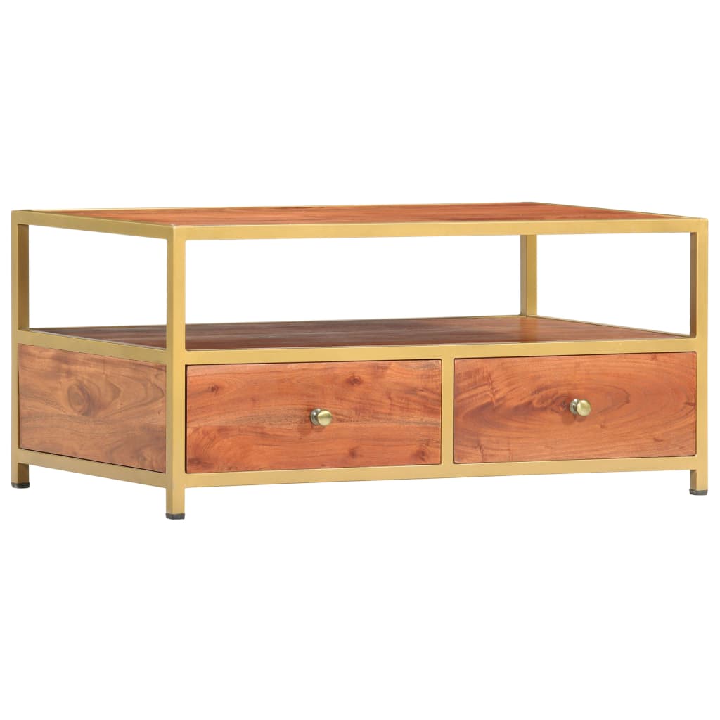 vidaXL Coffee Table 90x50x40 cm Solid Acacia Wood
