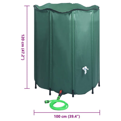vidaXL Collapsible Rain Water Tank with Spigot 1000 L