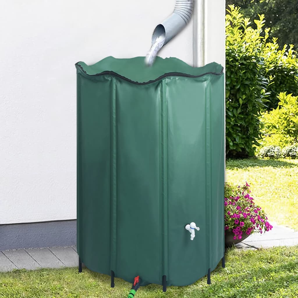 vidaXL Collapsible Rain Water Tank with Spigot 1350 L